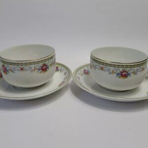 TK Thun China THUN287 Cup & Saucer Sets Multicolor Flowers Bohemia Czech Republi